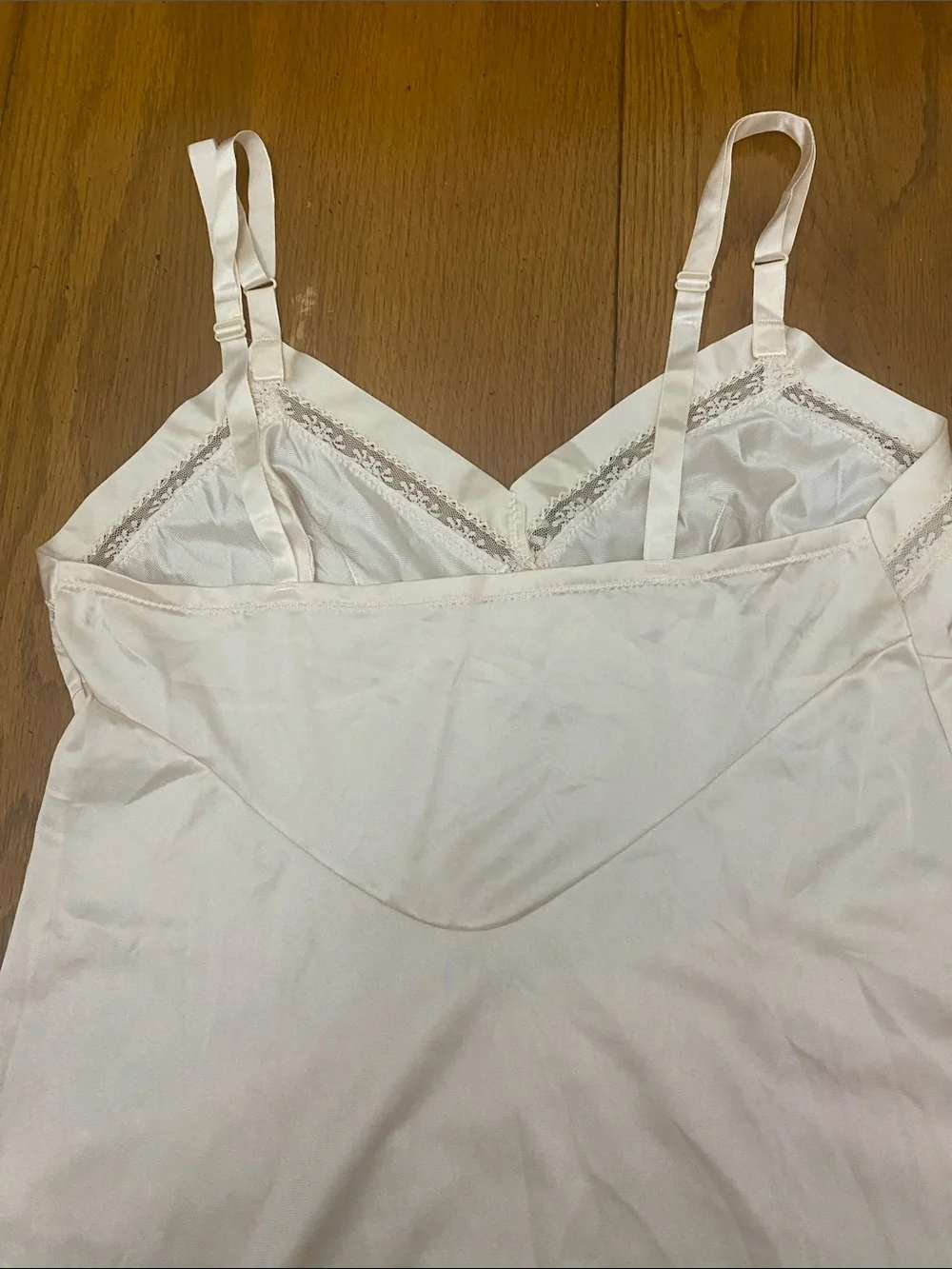 Vintage Lorraine Slip Nightdress in Pale Pink - Size 34 Tall
